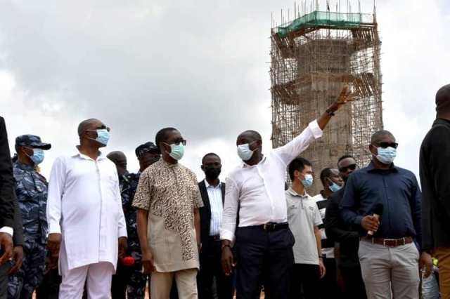 Okowa charges contractors on projects’ deadline …As he Inspects Work at Dennis Osadebe University, Film Village