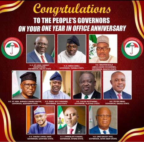 May 29: Elumelu Congratulates Oborevwori, Agbu, Bala Mohammed, Fubara, Other PDP Governors Marking One Year Anniversary