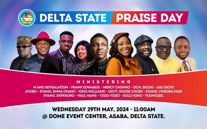 OBOREVWORI FIRST YEAR ANNIVERSARY: Delta State Praise, Worship Day Holds May 29