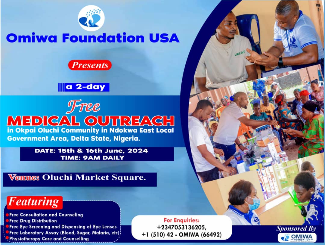 HEALTH: OMIWA Foundation Offers Medical Outreach To Ndokwa, Other Delta Communities