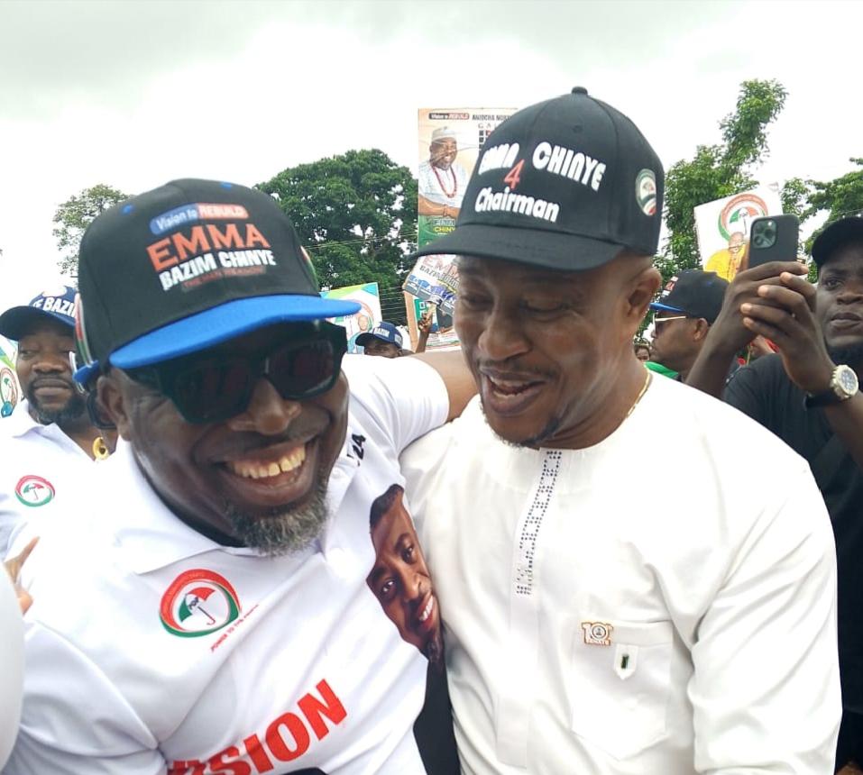 Signature Appearance: Dr. Michael Nwoko Joins PDP State Rally In Aniocha North, Describes Chairmanship Candidate, Emma Chinye As People’s Man