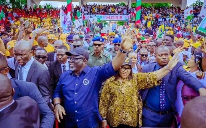 DELTA LG POLLS: Oborevwori Predicts Victory For PDP  … Says He Believes In Free, Fair, Credible Elections As PDP Holds Mega Rally In Asaba 