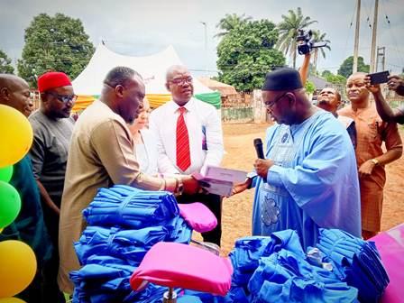 Aniocha North LG Ready To Partner Well-Meaning Individuals Towards Efficient, Effective Primary Health Care Delivery, Says Hon Emma Chinye …As Dr Keshi Donates Hospital Equipment To Council PHC