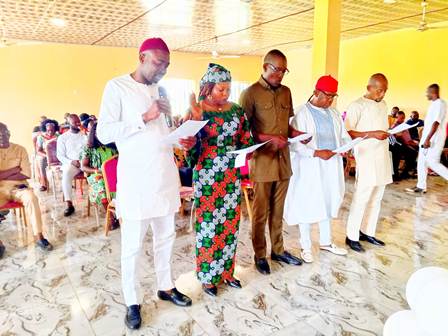 Aniocha North Council Chairman, Emma Chinye Inaugurates Newly Appointed Supervisors