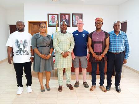 Aniocha North LG Receives Foreign Partner, As Council Boss, Hon. Emma Chinye Restates Administration’s Commitment To Youth, Sports, Agric Development