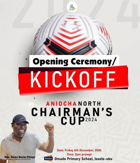 Talent Hunt: Aniocha North Chairman’s Football Cup Fiesta Kicks off December 6