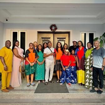 Tony Elumelu, Brother, Ndudi Spend Christmas with Families In Onicha-Uku …Tony Gifts 1,800 Bags of Rice To Onicha-Uku People …Wife Awele, Ndudi’s Wife, Ada Showers Cash on Women, Widows 