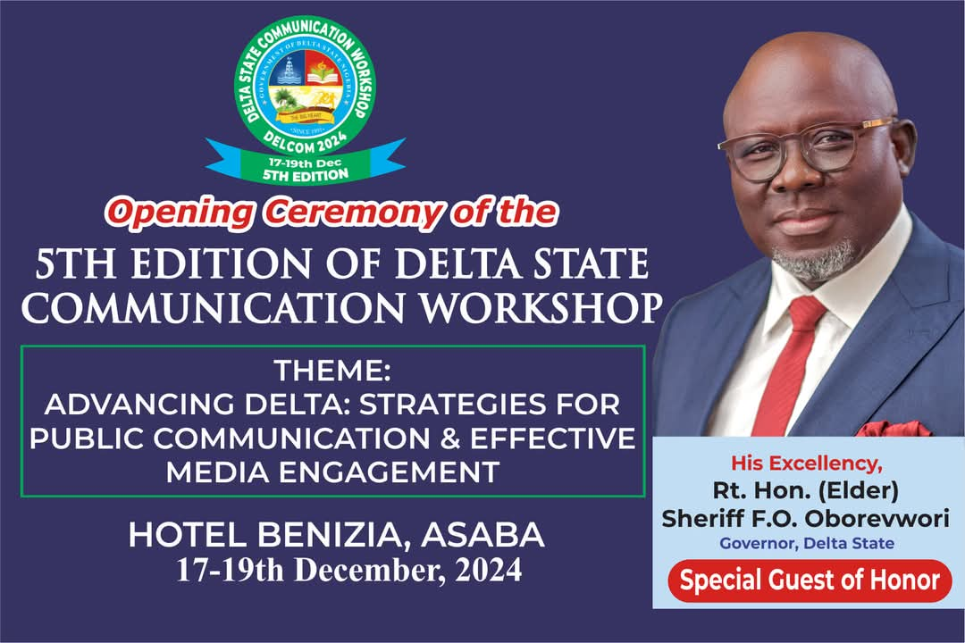 Delcom 2024: Modules, Group Assignments To Sharpen Skills Of Participants – Oghenesivbe  …As 5th Edition of Delta State Communication Workshop Holds 17-19th December