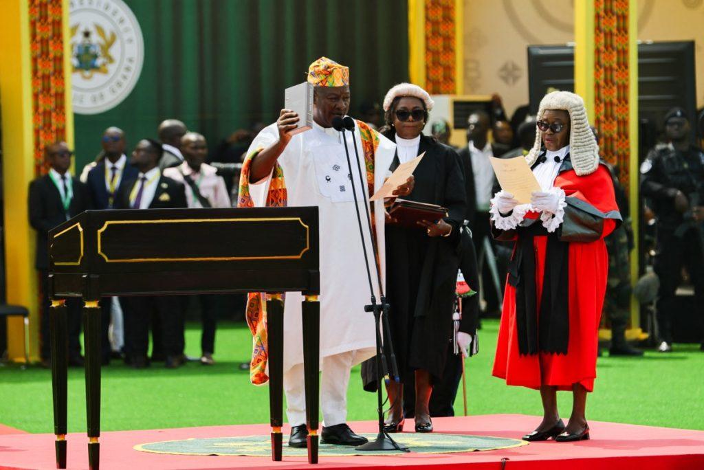 Ghana’s Mahama Sworn In As President