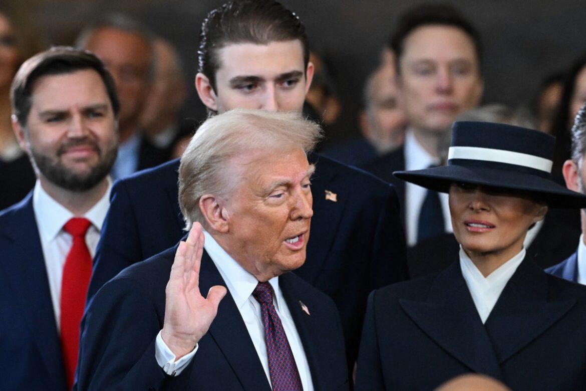 Donald Trump Sworn In As 47th US President …Biden,Barack Obama, George W. Bush, Bill Clinton In Attendance At Swearing In Ceremony 