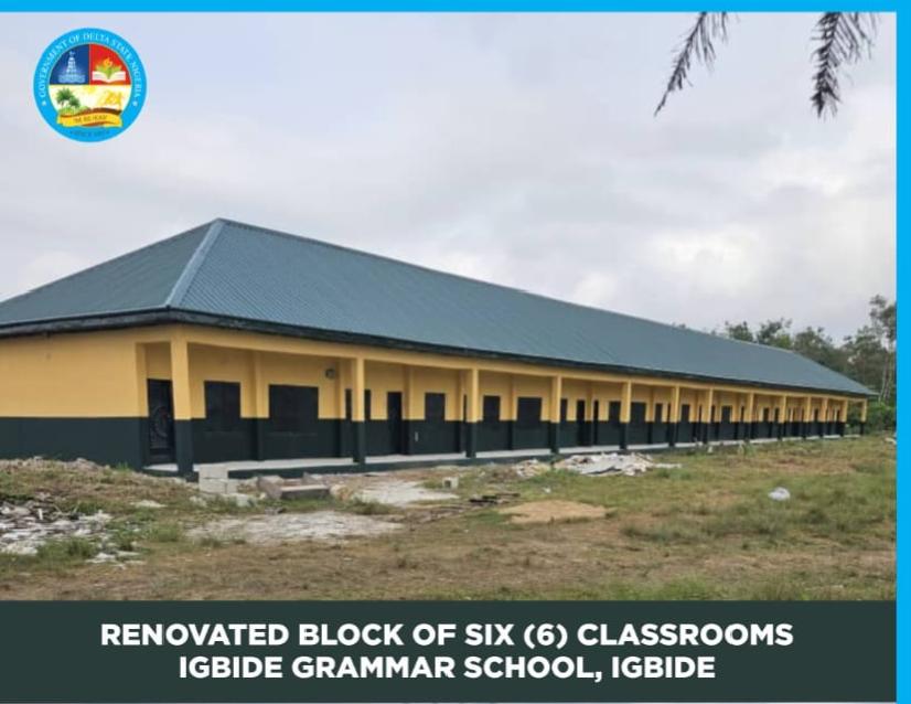 Obiodeh Hails Oborevwori As Delta State Government Renovates Igbide Schools