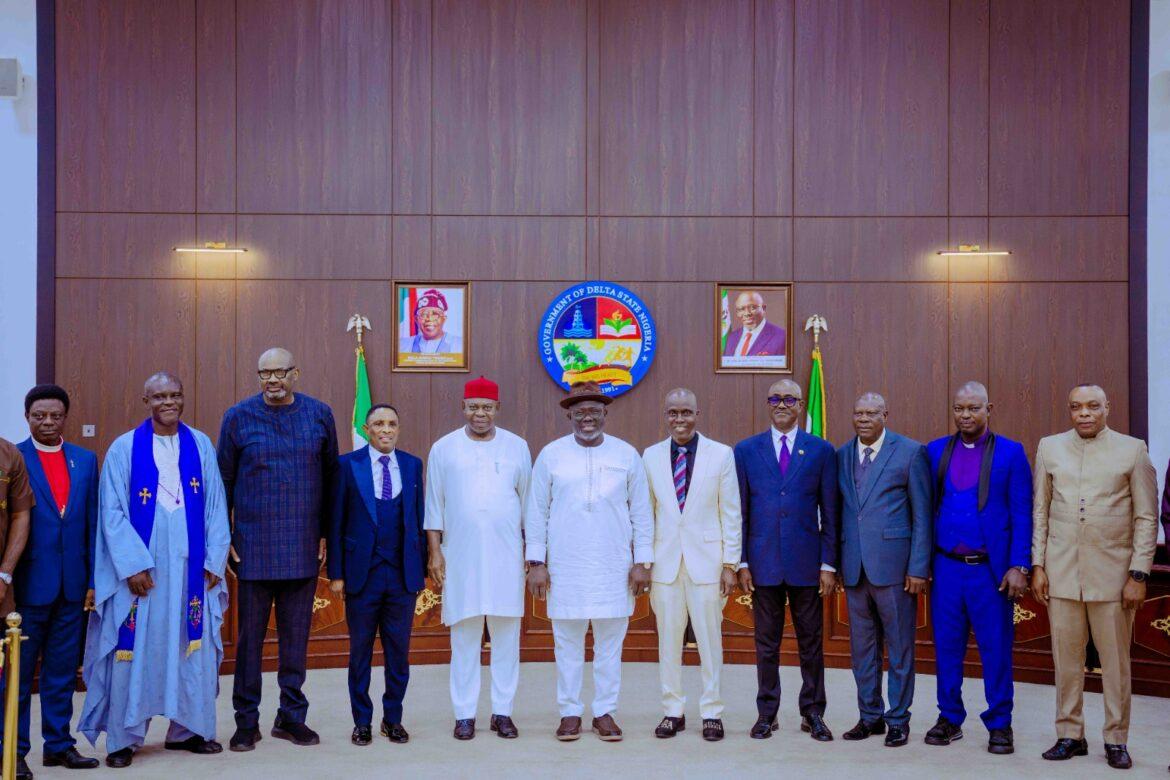 Put Public Interest Above Self, Oborevwori Charges Those In Authority, As He Receives Delta PFN Executives On Courtesy Call